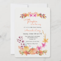 Baby shower Citrouille fille
