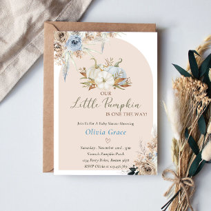 Invitation Baby shower citrouille Notre Petit Citrouille