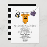 Baby shower Citrouille virtuel d'Halloween en lign