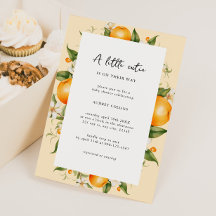 Baby shower Citrus Little Cutie