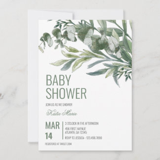 Invitation Baby shower classique