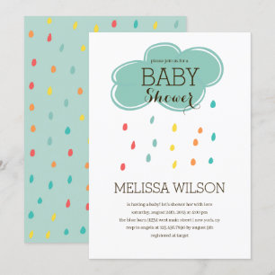 Invitation Baby shower Cloud