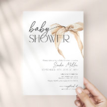 Baby Shower Coquette à l'Arc Beige