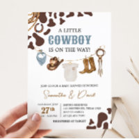 Baby shower Cowboy