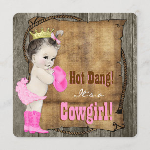 Invitation Baby Shower Cowgirl