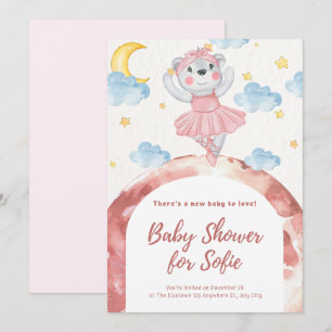 INVITATION BABY SHOWER CUTE ANIMAL