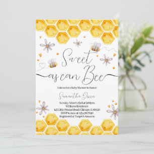 Invitation Baby shower d'abeilles
