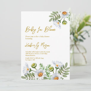 Invitation Baby Shower Daisy
