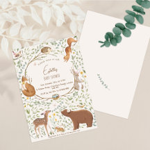 Baby shower d'amis de la forêt