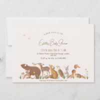 Baby shower d'amis de la forêt