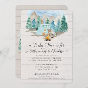 Invitation Baby shower d'aquarelle de l'ours de ce