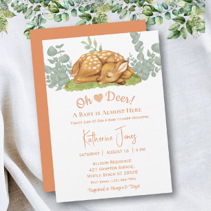 Invitation Baby shower d'aquarelle neutre pour le sexe des ce