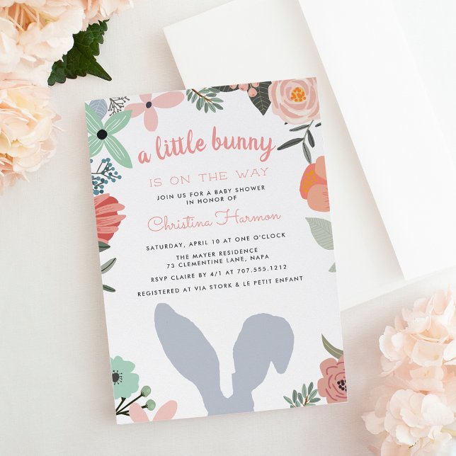 Invitation Baby shower d'arrivée du printemps (Créateur téléchargé)