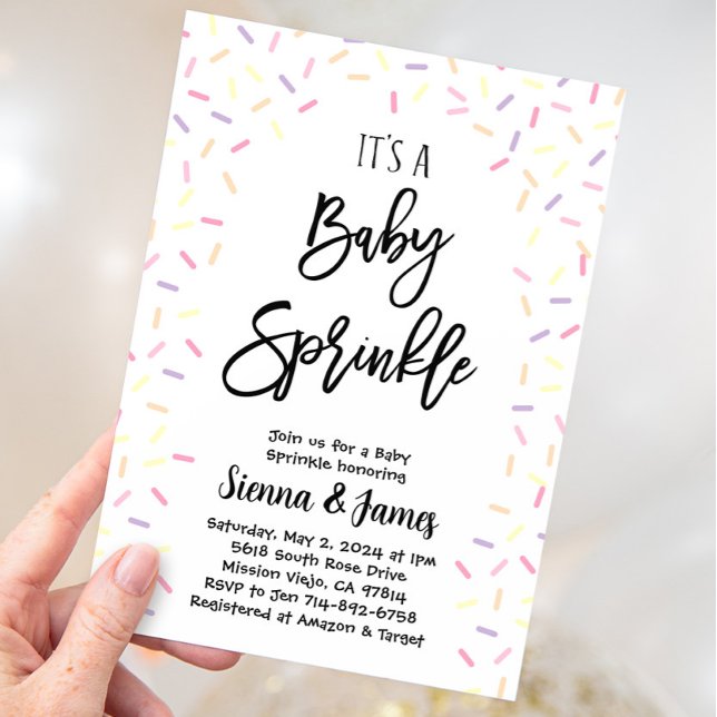 Invitation Baby shower d'arrosage (Créateur téléchargé)