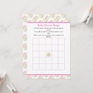 Invitation Baby shower d'arrosage des oiseaux de printemps
