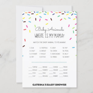 Invitation Baby shower d'arrosage - Nom modifiable, 5x7