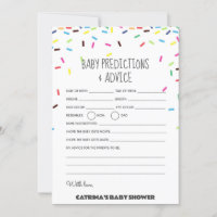 Baby shower d'arrosage - Nom modifiable, 5x7