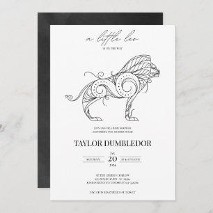 Invitation Baby shower d'astrologie Léo Zodiac