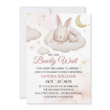 Invitation Baby shower d'attente rapide