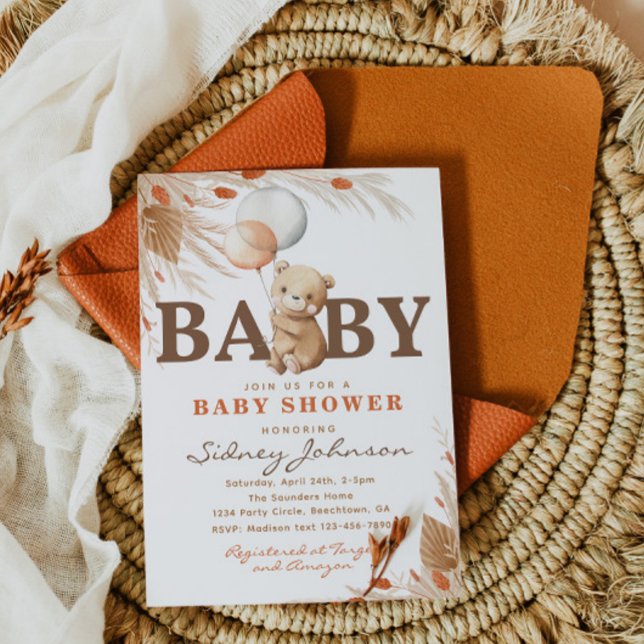 Invitation Baby shower d'attente rapide | Douche à (Créateur téléchargé)