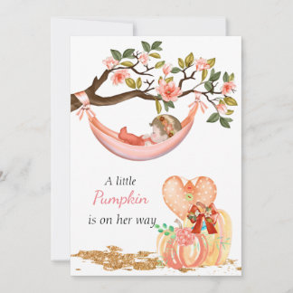 Invitation Baby shower d'automne