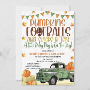 Invitation Baby shower d'automne