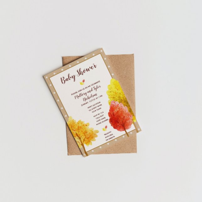 Invitation Baby shower d'automne (Créateur téléchargé)