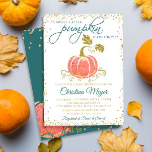 Invitation Baby shower d'automne de la Parties scintillant Ci