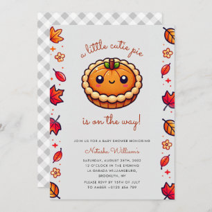 Invitation Baby shower d'automne du Citrouille Little Cutie P
