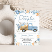 Baby shower d'automne du petit Citrouille Blue Tru