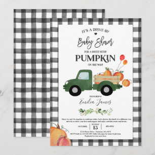 Invitation Baby shower d'automne neutre pour les Citrouilles 