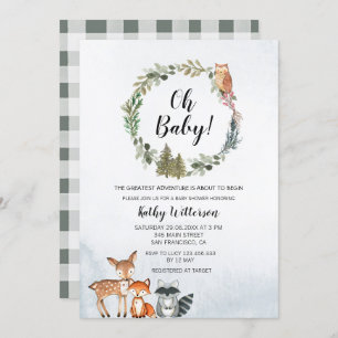 Invitation Baby shower d'aventure