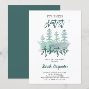 Invitation Baby shower d'aventure