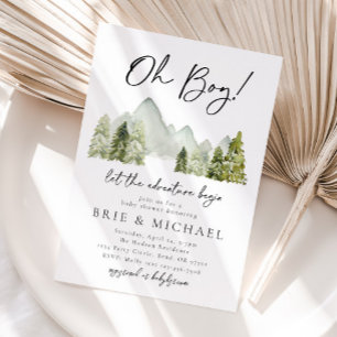 Invitation Baby shower d'aventure   Forêt