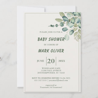 Invitation Baby shower d'aventure Jungle coloré