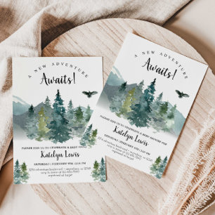 Invitation Baby shower d'aventure Rustique