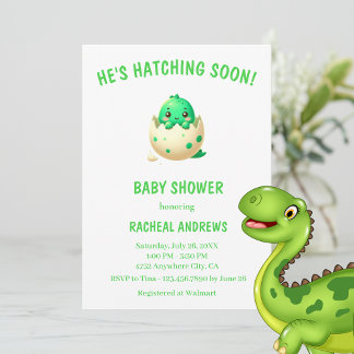 Invitation Baby shower de Baby shower Dinosaur