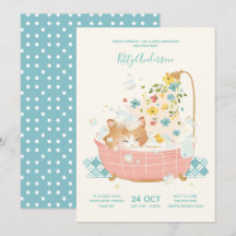 Baby shower de bain à bulle Kitty Cat