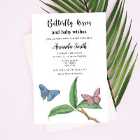 Baby shower de baisers à papillon tropical