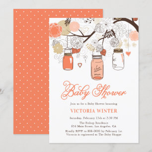 Invitation Baby shower de bocaux à mâon