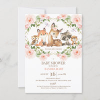 Baby shower de bois à cadre fleuri pour filles