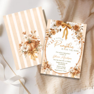 Invitation Baby shower de boue florale de Little Citrouille