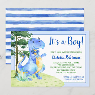 Invitation Baby shower de Boy Dinosaur