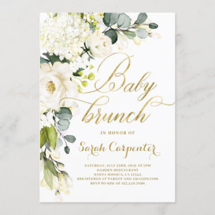 Invitation Baby shower de brunch non sexiste
