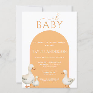 Invitation Baby shower de canard