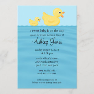 Invitation Baby shower de canard