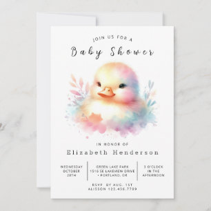 Invitation Baby shower de canard chic et modifiable