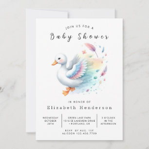 Invitation Baby shower de canard de Bohême