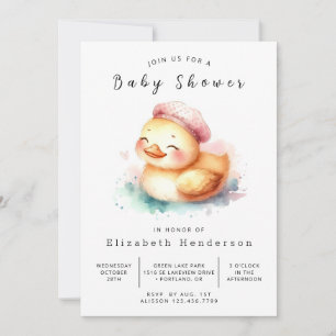 Invitation Baby shower de canard en ligne non sexiste