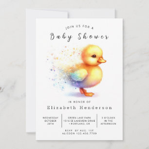 Invitation Baby shower de canard modifiable